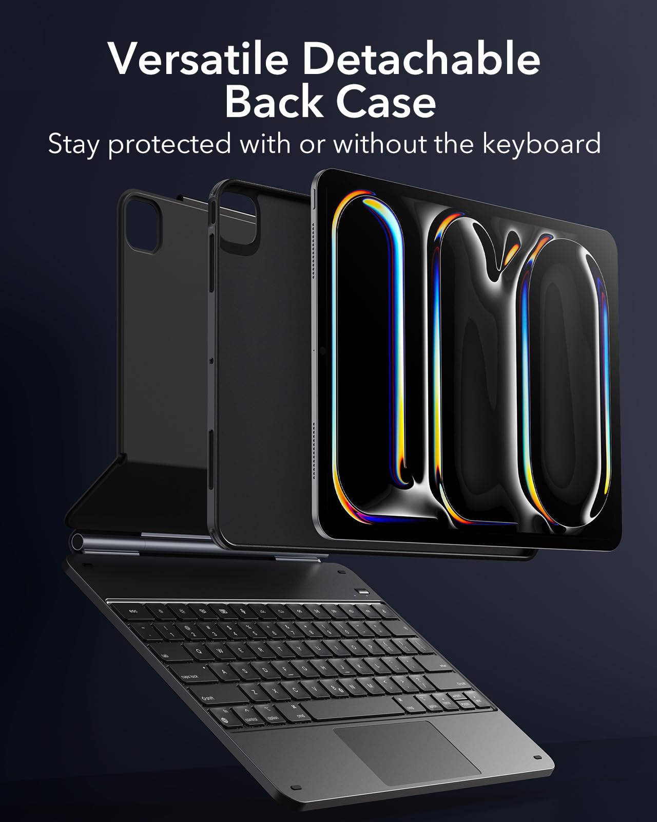 Foto 4 | Funda Para Ipad Pro 13 Con Teclado Esr Rebound 360 Series, Color Negro - Venta Internacional.