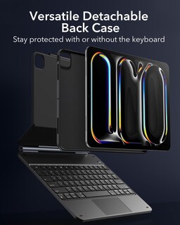Foto 4 | Funda Para Ipad Pro 13 Con Teclado Esr Rebound 360 Series, Color Negro - Venta Internacional.