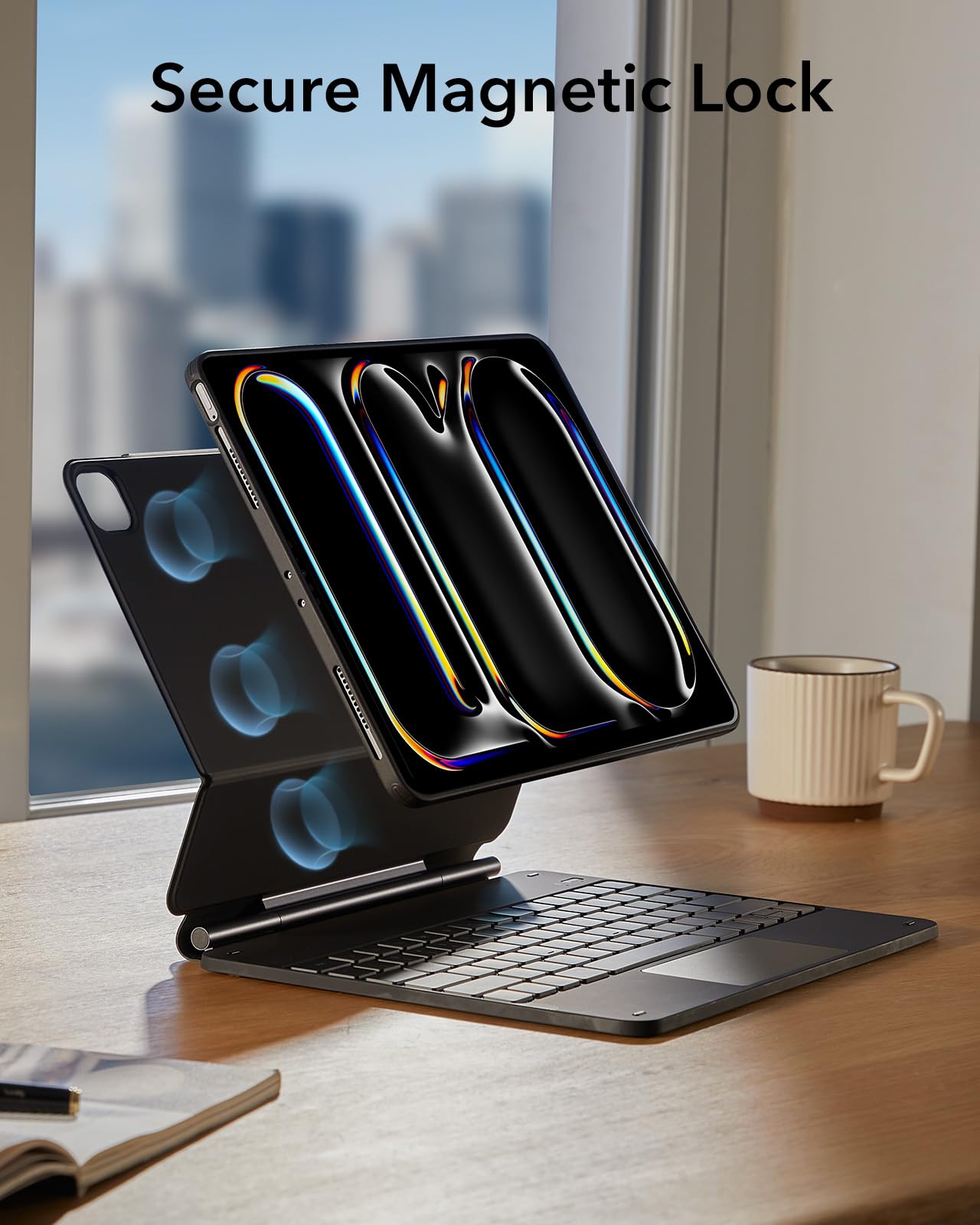 Foto 8 pulgar | Funda Para Ipad Pro 13 Con Teclado Esr Rebound 360 Series, Color Negro - Venta Internacional.