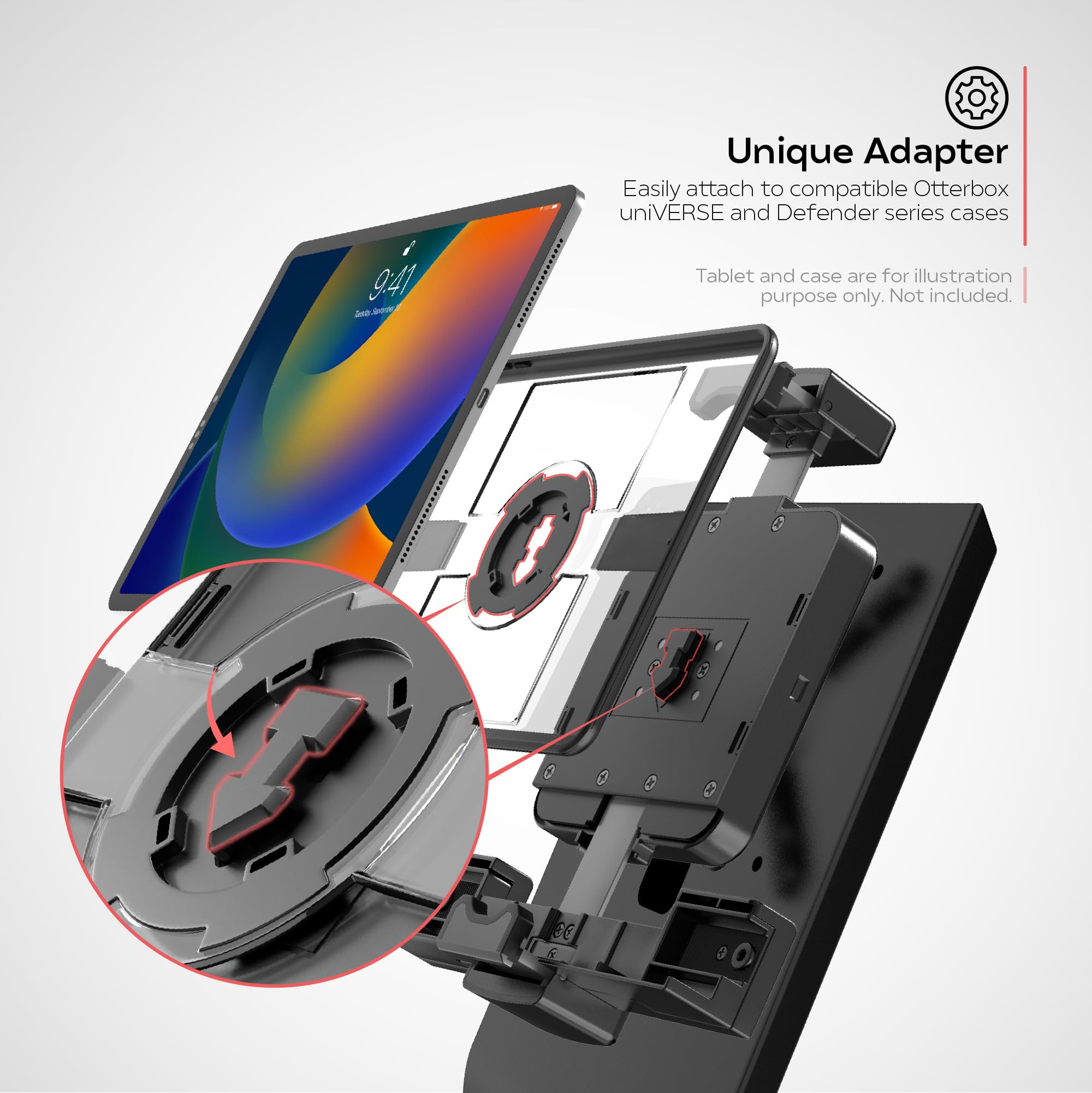 Foto 3 pulgar | Soporte De Suelo Cta Heavy-duty Con Soporte De Seguridad Para Ipad Y Galaxy - Venta Internacional.