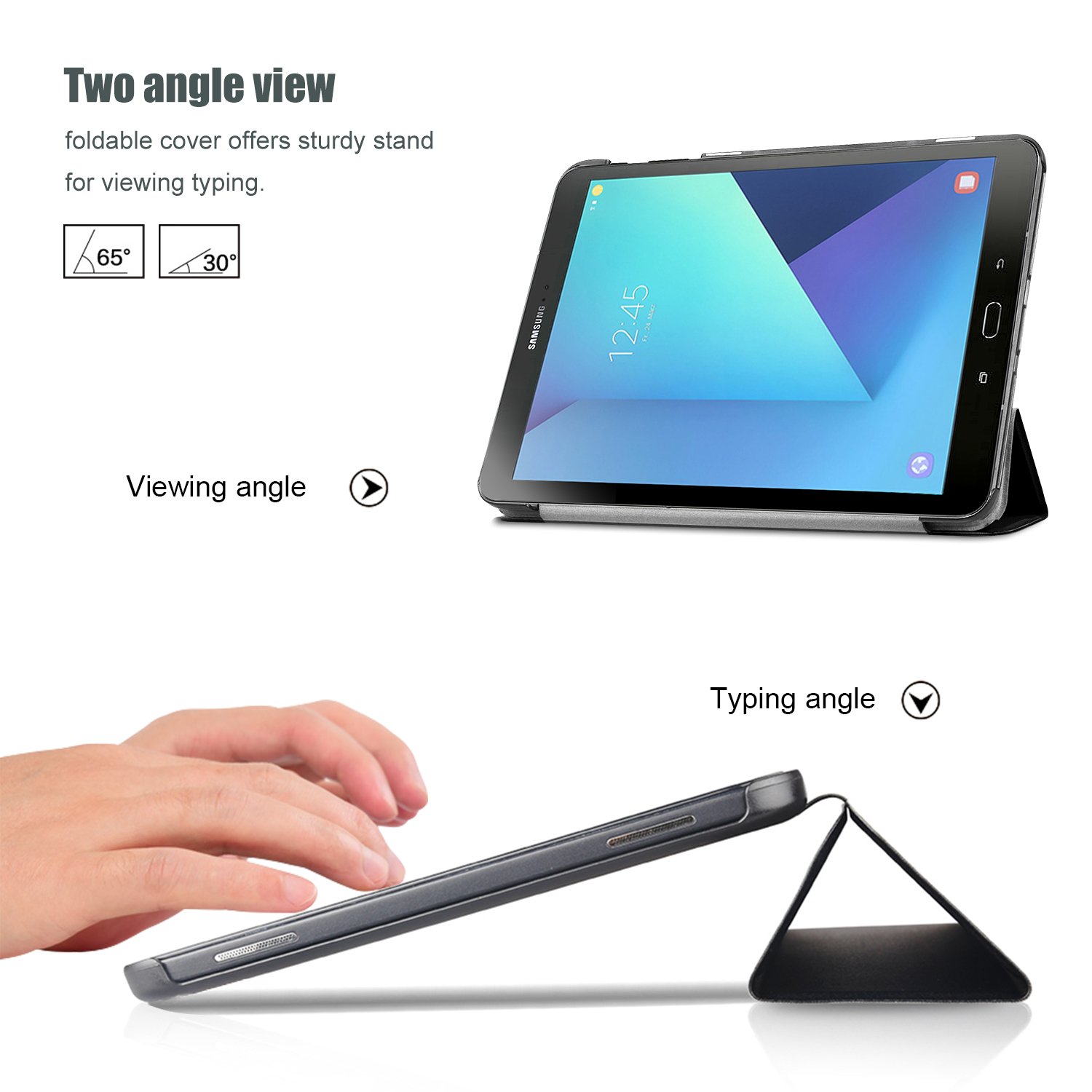 Foto 3 | Funda para Galaxy Tab S3 9.7 Procase Slim Smart Negro - Venta Internacional