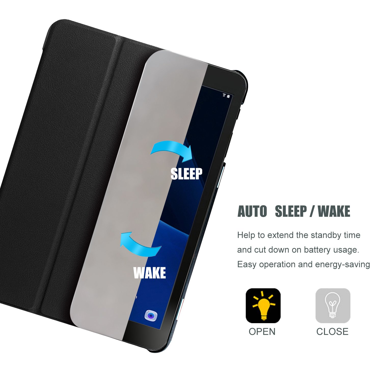 Foto 5 pulgar | Funda para Galaxy Tab S3 9.7 Procase Slim Smart Negro - Venta Internacional