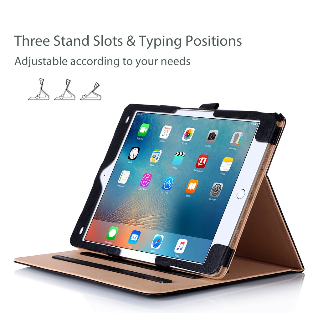 Foto 4 pulgar | Funda Procase para iPad Pro 9.7 Pulgadas 2016 de Piel Sintética Negra - Venta Internacional