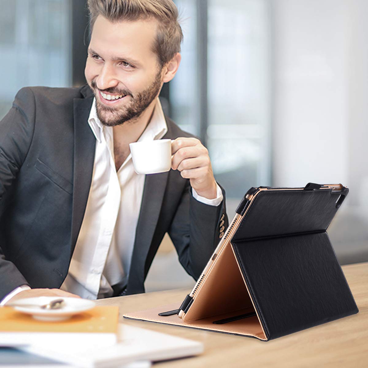 Foto 7 | Funda Procase para iPad Pro 9.7 Pulgadas 2016 de Piel Sintética Negra - Venta Internacional