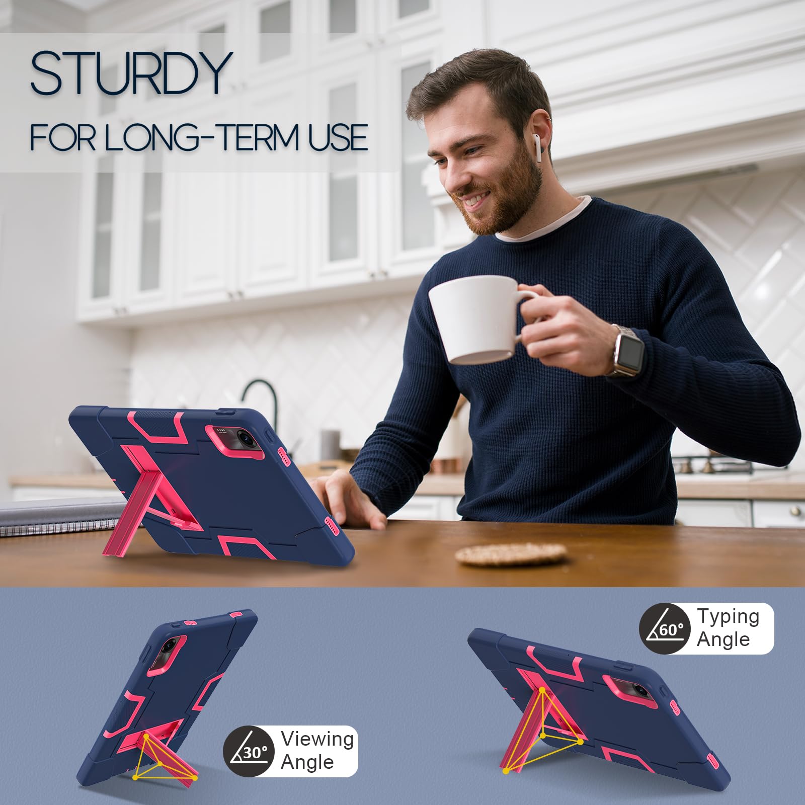 Foto 4 pulgar | Funda Protectora Para Xiaomi Redmi Pad Se De 11 Pulgadas, Color Azul Marino - Venta Internacional.