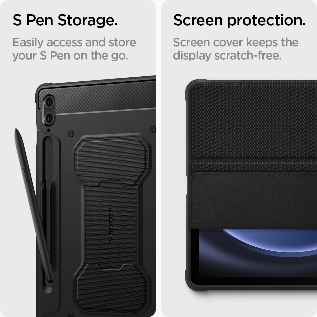 Foto 6 | Funda Spigen Rugged Armor Pro Para Samsung Galaxy Tab S9 Fe Plus - Venta Internacional.