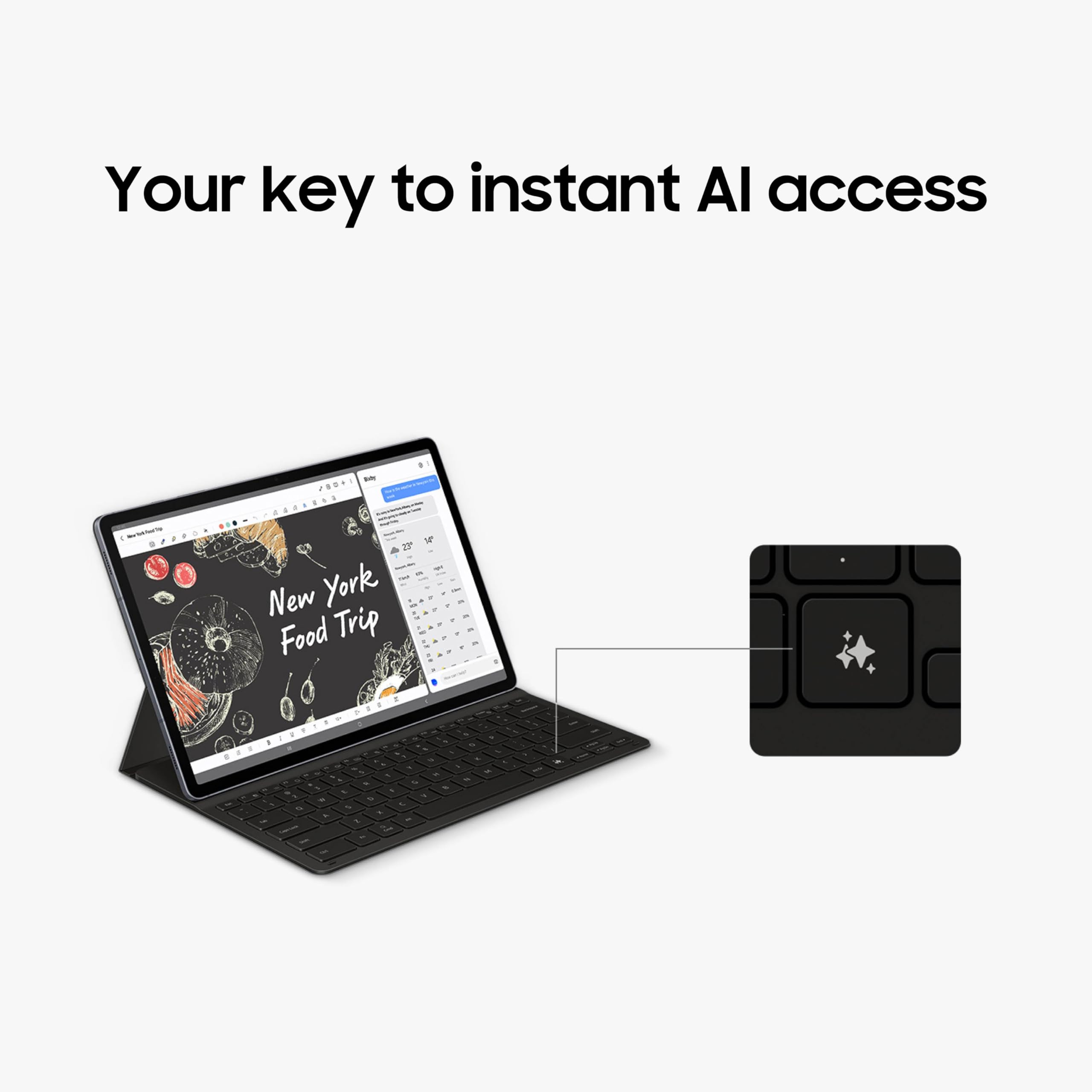 Foto 5 pulgar | Funda Tipo Libro Con Teclado Para Samsung Galaxy Tab S10+, Color Negro - Venta Internacional.