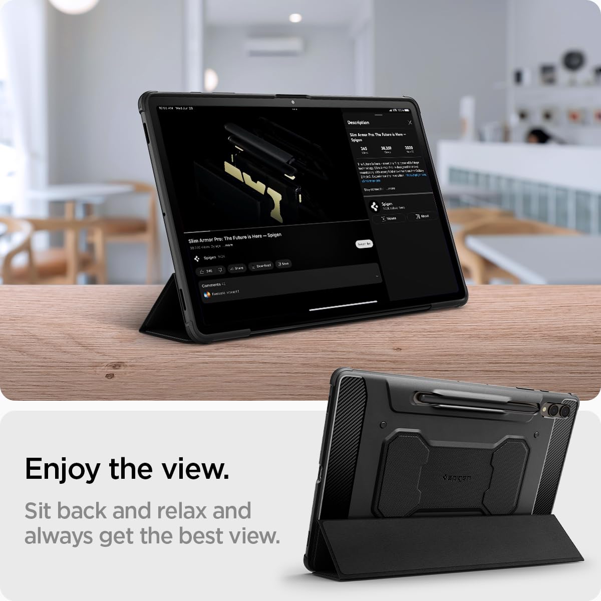 Foto 5 pulgar | Funda Spigen Rugged Armor Pro Para Galaxy Tab S10 Plus De 12,4 Pulgadas - Venta Internacional.