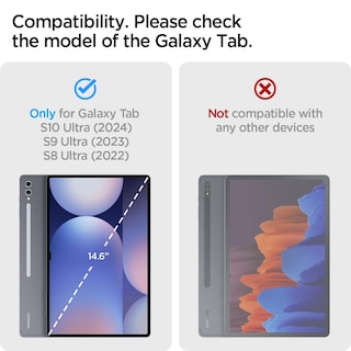 Foto 2 | Funda Spigen Ultra Hybrid Pro De Triple Pliegue Para Galaxy Tab S10, Color Gris - Venta Internacional.