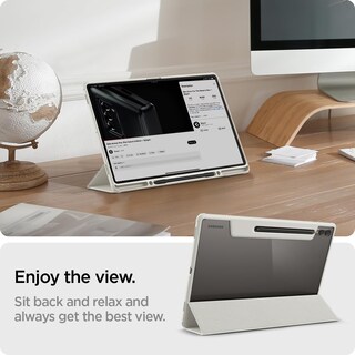 Foto 4 | Funda Spigen Ultra Hybrid Pro De Triple Pliegue Para Galaxy Tab S10, Color Gris - Venta Internacional.