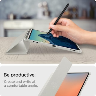 Foto 5 | Funda Spigen Ultra Hybrid Pro De Triple Pliegue Para Galaxy Tab S10, Color Gris - Venta Internacional.