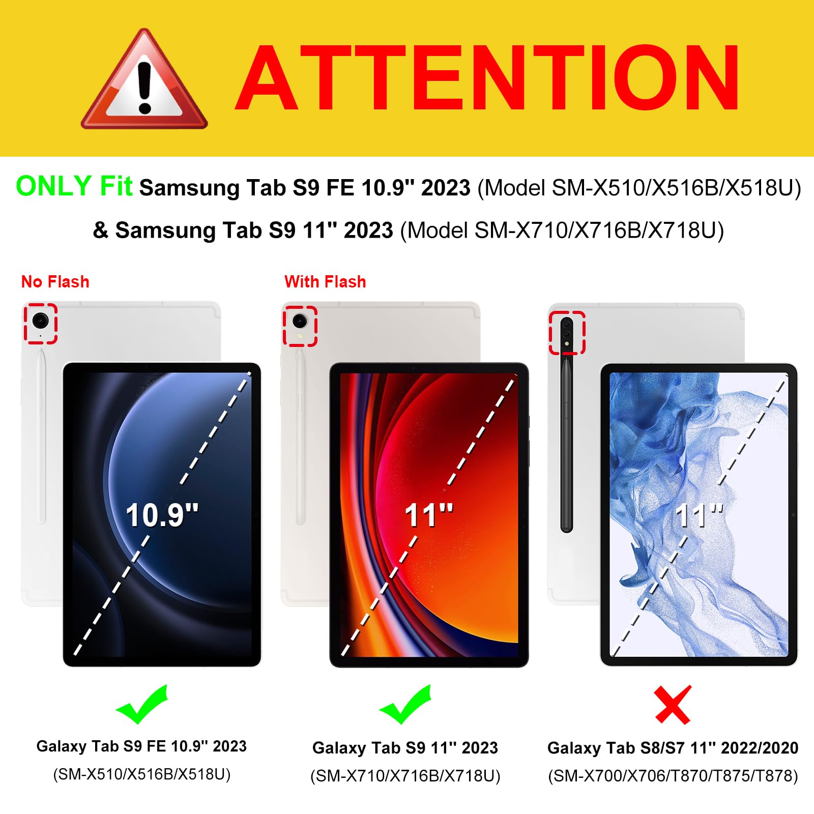 Foto 3 pulgar | Funda Fintie Slim Para Samsung Galaxy Tab S9 Fe 5g 10.9/11 2023 - Venta Internacional.