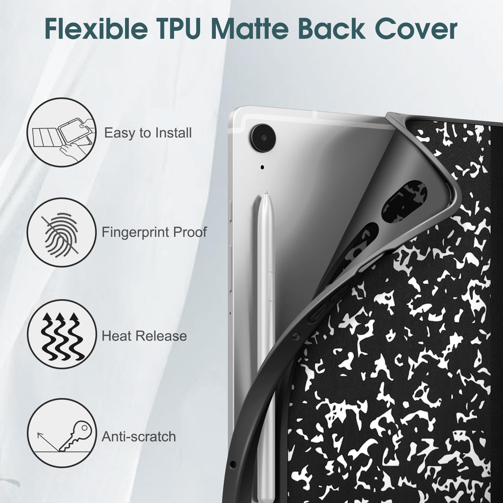 Foto 4 pulgar | Funda Fintie Slim Para Samsung Galaxy Tab S9 Fe 5g 10.9/11 2023 - Venta Internacional.