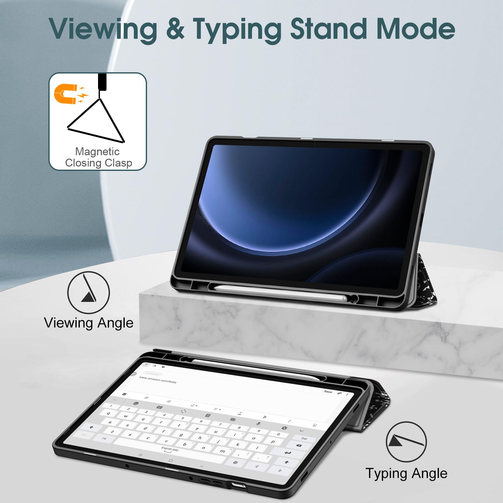 Foto 5 pulgar | Funda Fintie Slim Para Samsung Galaxy Tab S9 Fe 5g 10.9/11 2023 - Venta Internacional.