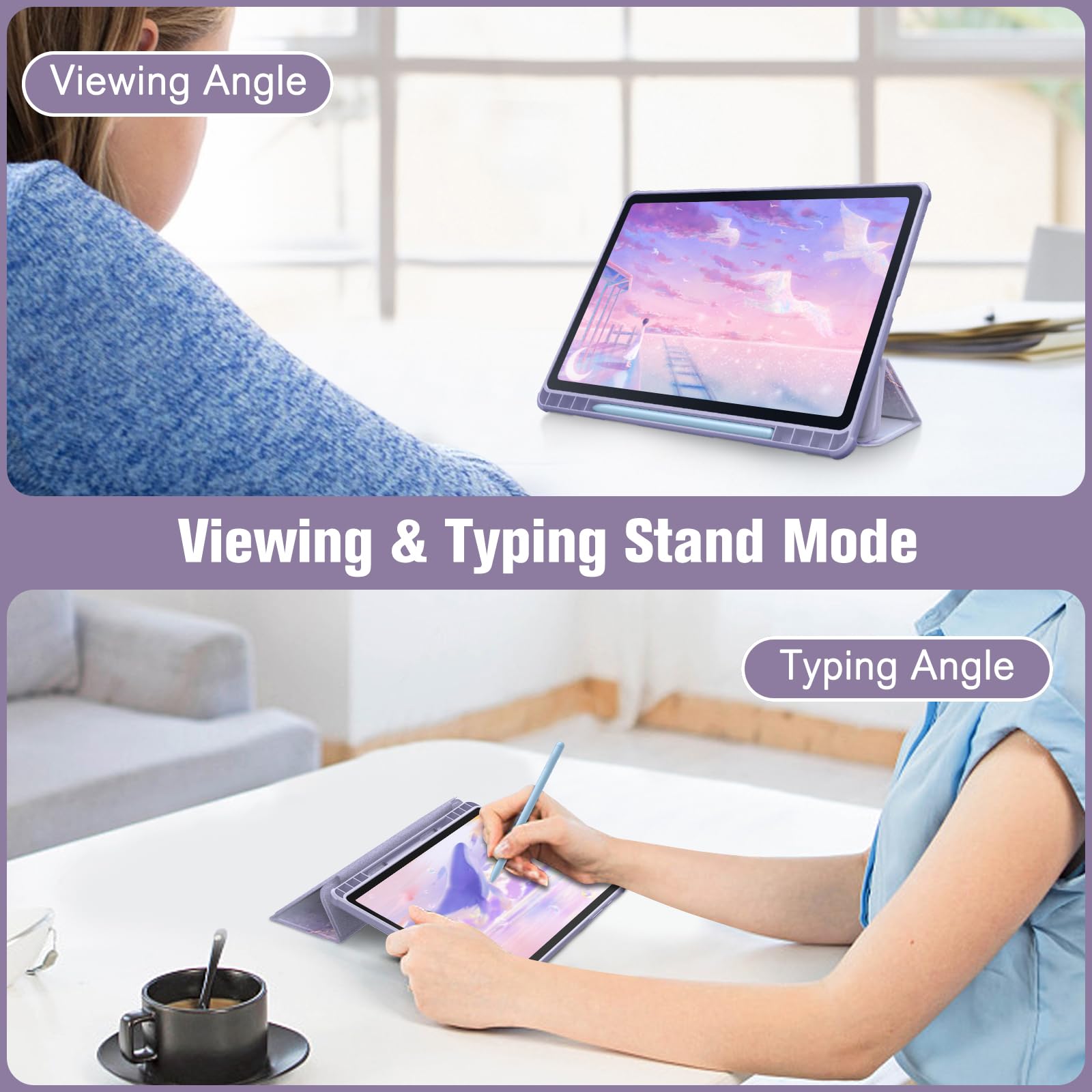 Foto 5 pulgar | Funda Fintie Hybrid Slim Para Samsung Galaxy Tab S6 Lite 10.4 - Venta Internacional.