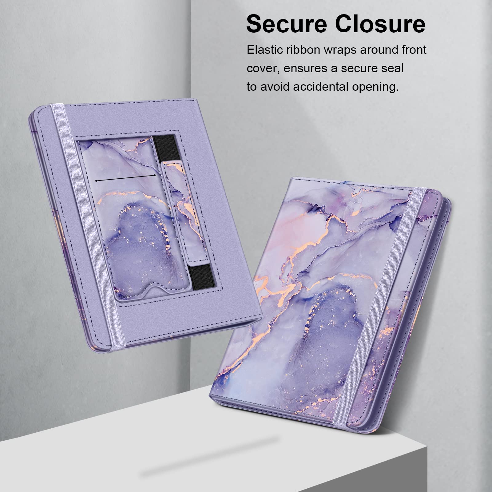 Foto 7 | Funda Universal Para Tablet Ereader Fintie De 6 A 7 Pulgadas, Color Lila, Mármol - Venta Internacional.