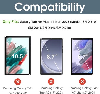 Foto 2 | Funda Procase Smart Para Galaxy Tab A9 Plus 11'' 2023 - Plata - Venta Internacional.