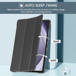 Foto 6 | Funda Procase Smart Para Galaxy Tab A9 Plus 11'' 2023 - Negra - Venta Internacional.