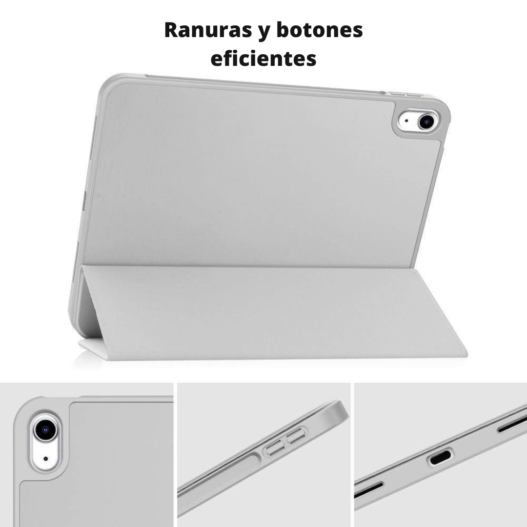 Foto 7 pulgar | Funda Para Ipad De 10,9 Pulgadas De 10,9 Pulgadas, Color Gris Con Ranura Para Lápices - Venta Internacional.