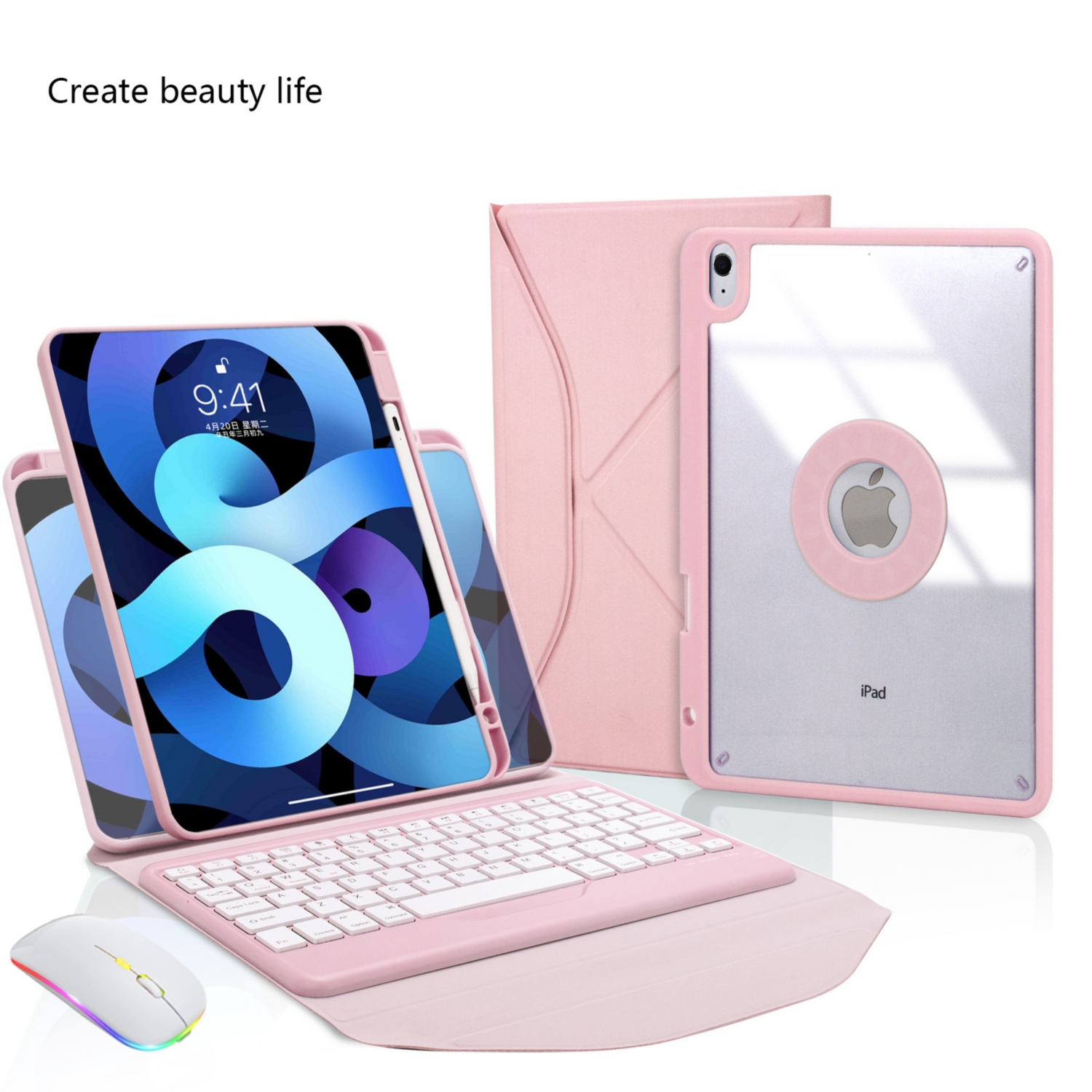 Foto 2 pulgar | Funda Con Teclado Y Ratón En Español Para Ipad 9, 8 O 7 10 - Venta Internacional.