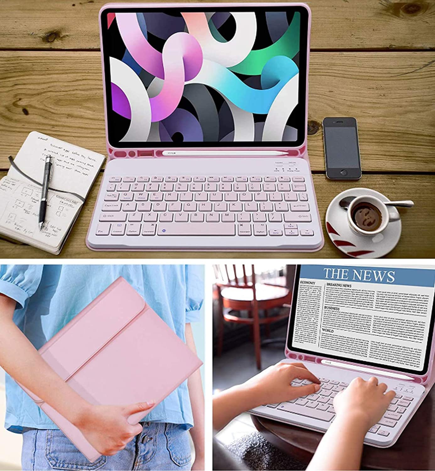 Foto 7 pulgar | Funda Con Teclado Y Ratón En Español Para Ipad 9, 8 O 7 10 - Venta Internacional.