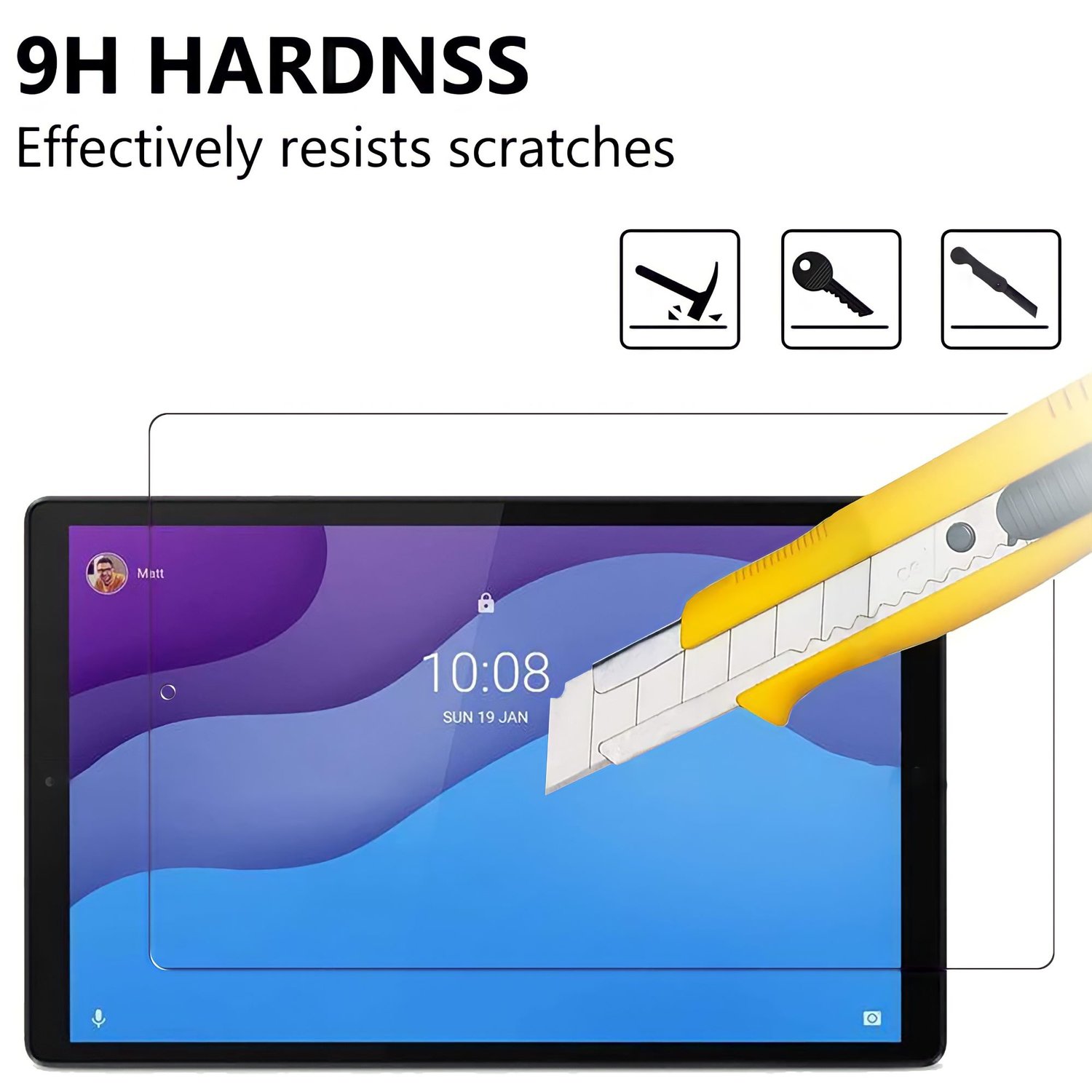 Foto 3 pulgar | Lámina De Vidrio Templado Para Tableta Lenovo Tab M10 Hd - Venta Internacional.