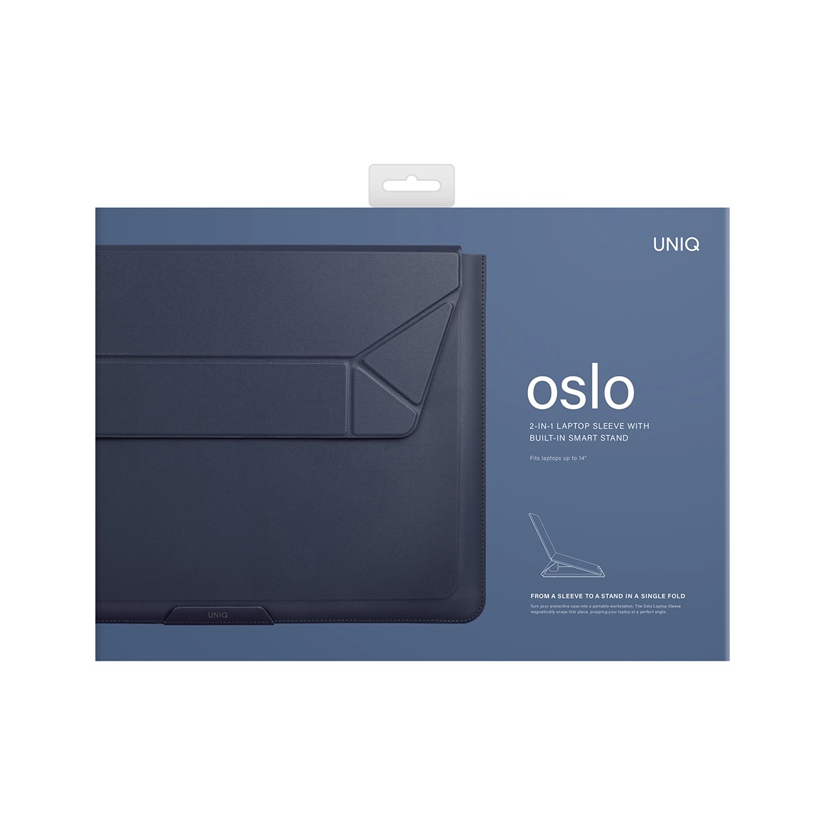 Foto 5 pulgar | Funda para MacBook Oslo hasta 14'' Piel Sintética con Soporte Ergonómico