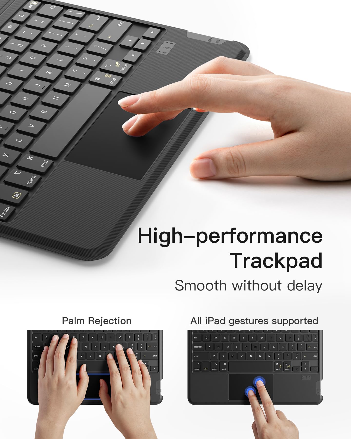 Foto 7 pulgar | Funda Para Ipad Pro 11 Con Teclado Inateck Retroiluminado En 7 Colores - Venta Internacional.