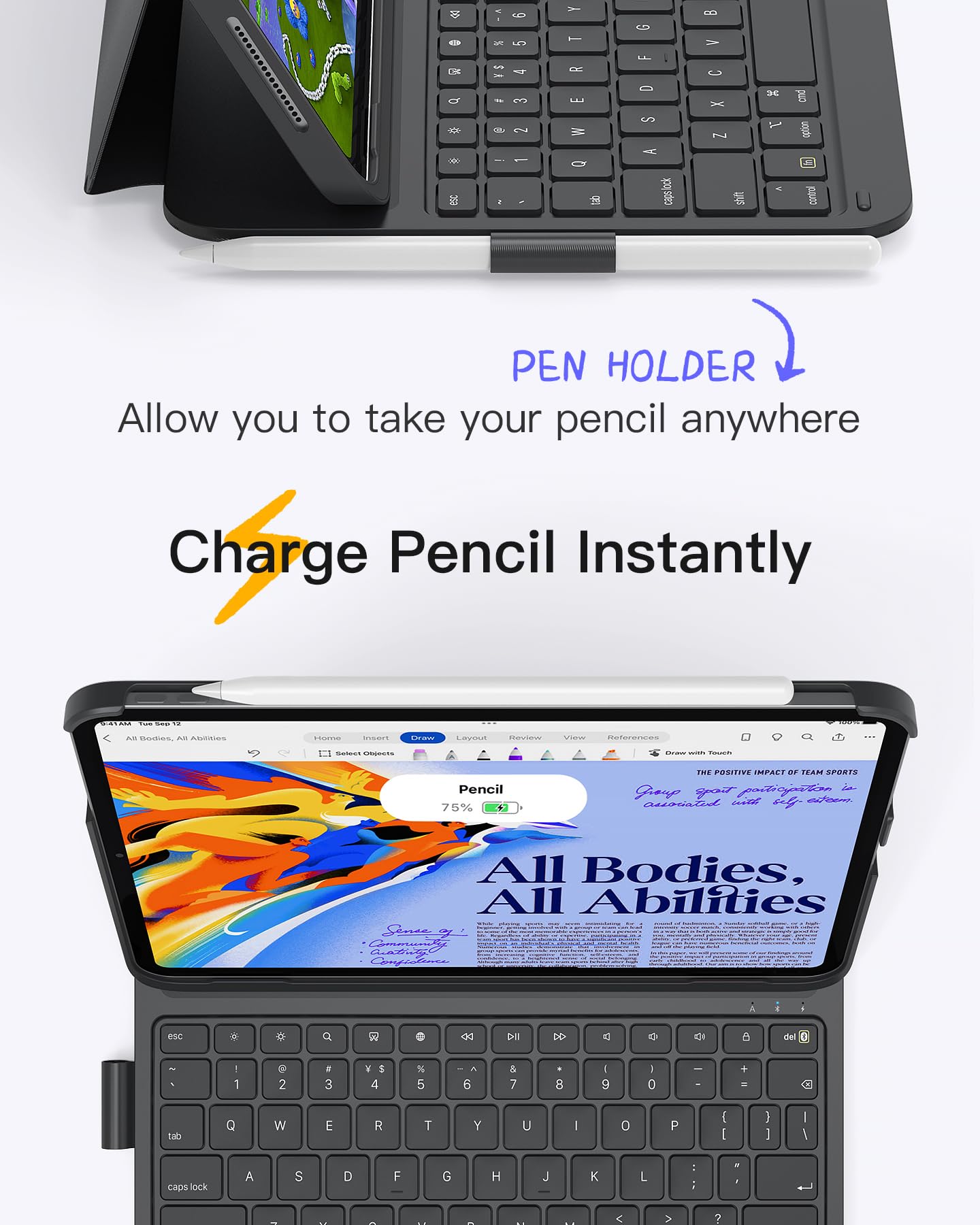 Foto 7 pulgar | Funda Para Ipad Con Teclado Inateck Para Ipad De Décima Y Undécima Generación - Venta Internacional.