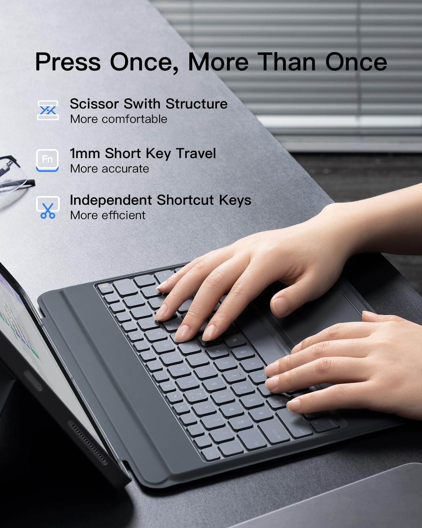 Foto 5 | Funda Con Teclado Inateck Ipad Air 13 (2024/2025) Para Ipad Pro 12.9 - Venta Internacional.