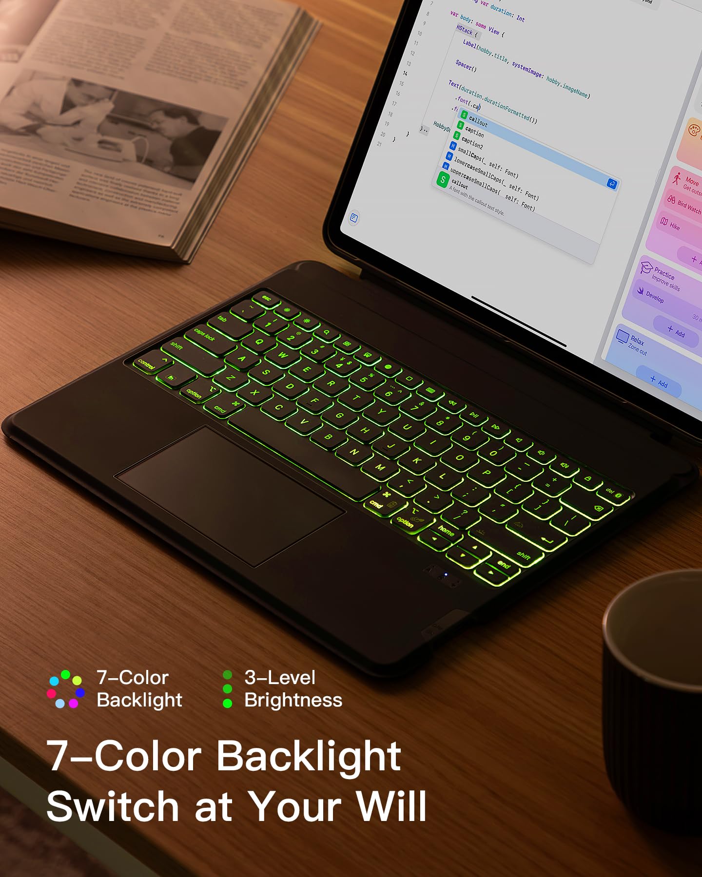Foto 8 pulgar | Funda Con Teclado Inateck Ipad Air 13 (2024/2025) Para Ipad Pro 12.9 - Venta Internacional.