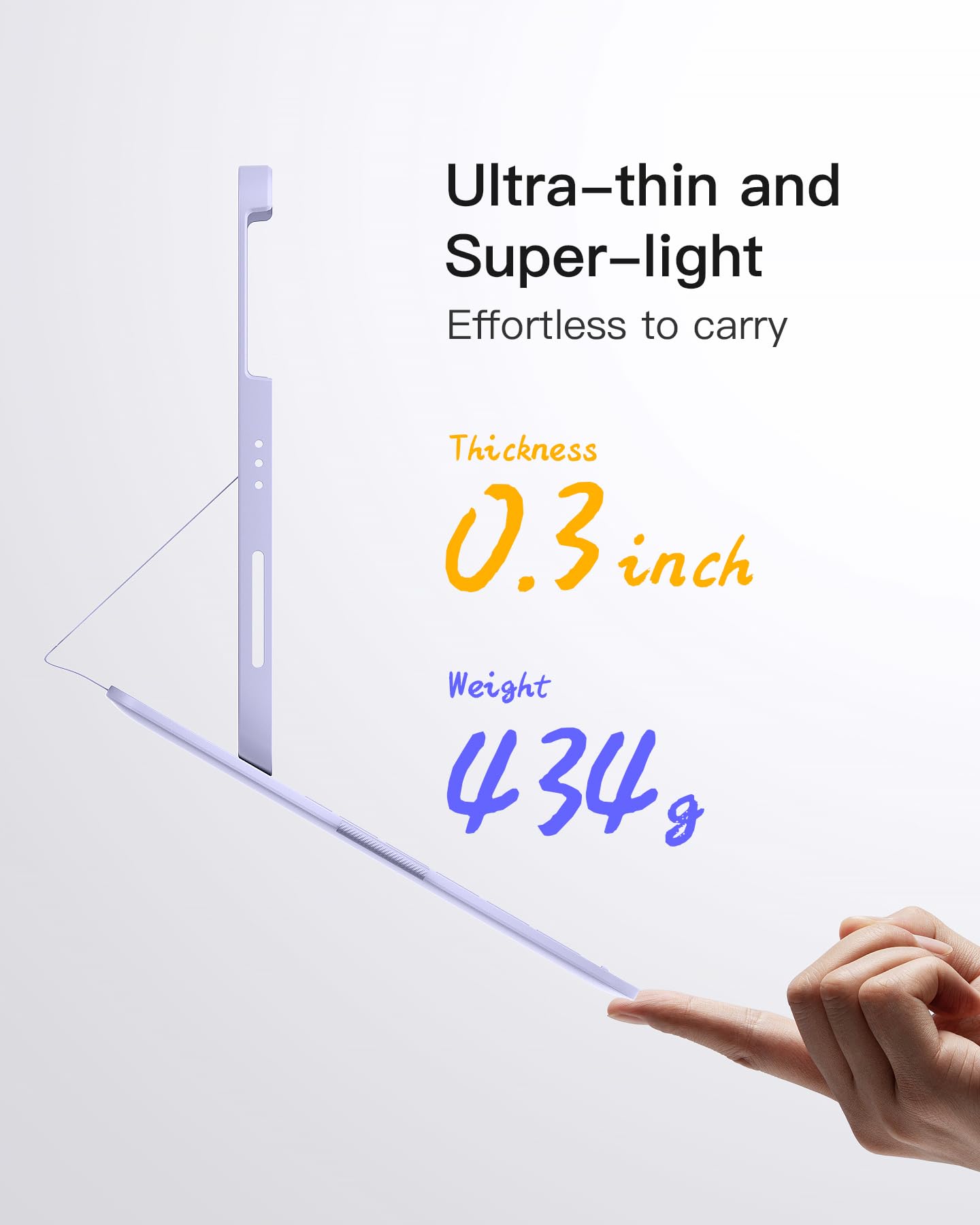 Foto 3 | Funda Con Teclado Para Ipad Inateck Airtap De Décima Y Undécima Generación, Color Morado - Venta Internacional.