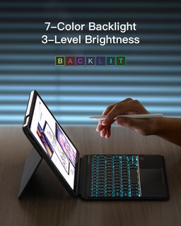 Foto 7 | Funda Para Ipad Con Teclado Inateck Para Ipad De 11.ª Y 10.ª Generación, Color Gris - Venta Internacional.