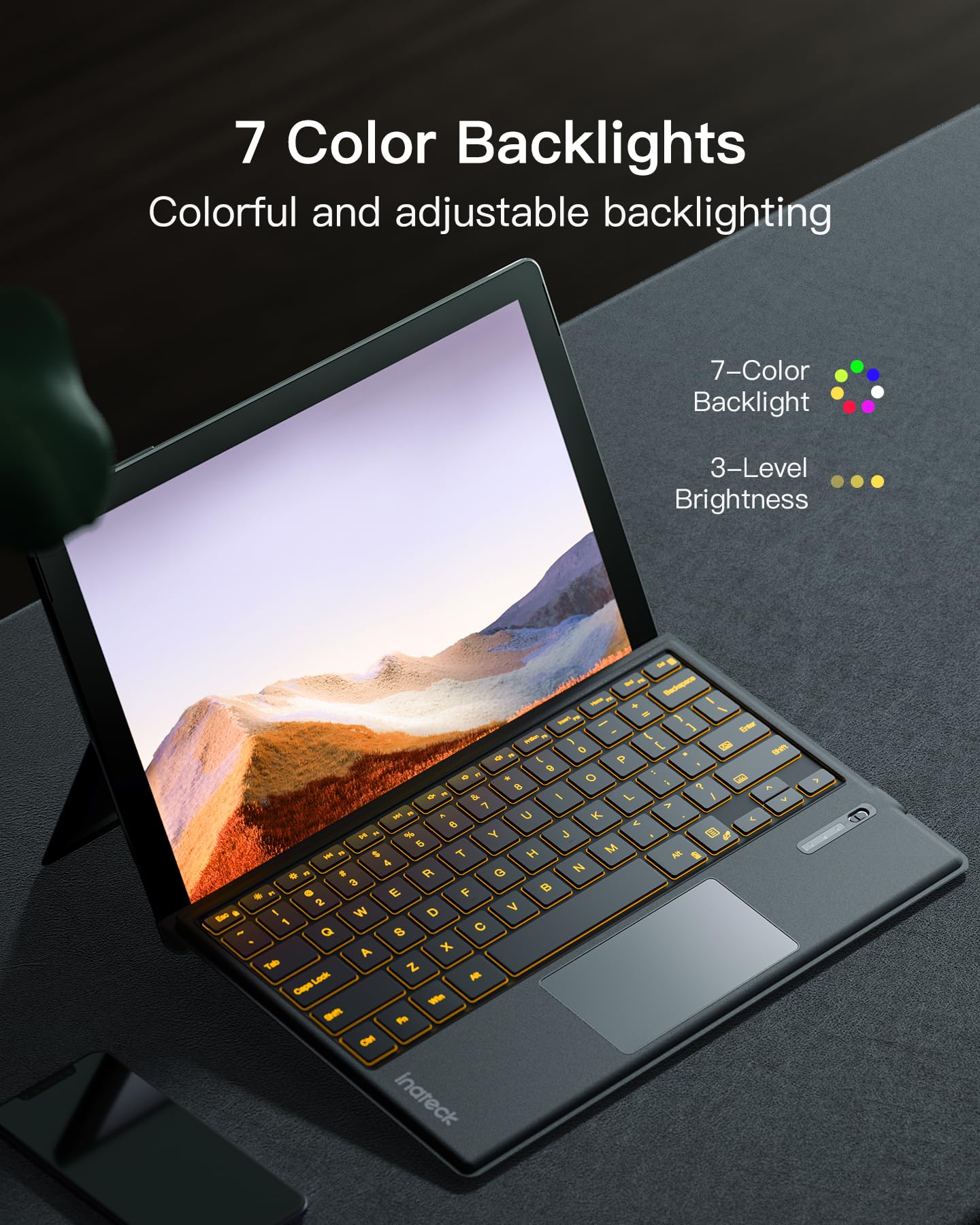 Foto 4 pulgar | Teclado Inateck Surface Pro 7 Con Panel Táctil Precision Bt 5.3 - Venta Internacional.