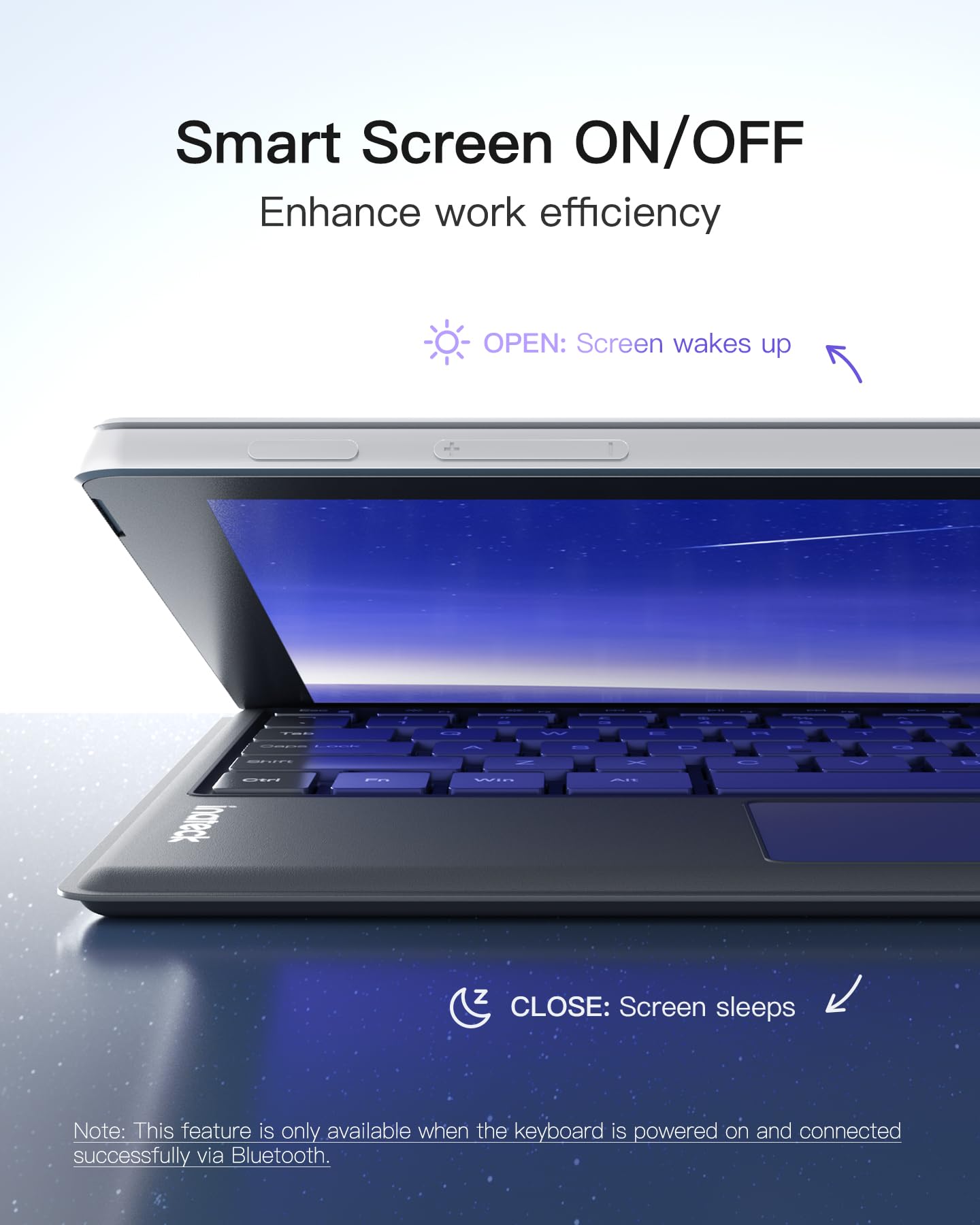 Foto 4 | Teclado Inateck Surface Pro 7 Con Panel Táctil Precision Bt 5.3 - Venta Internacional.