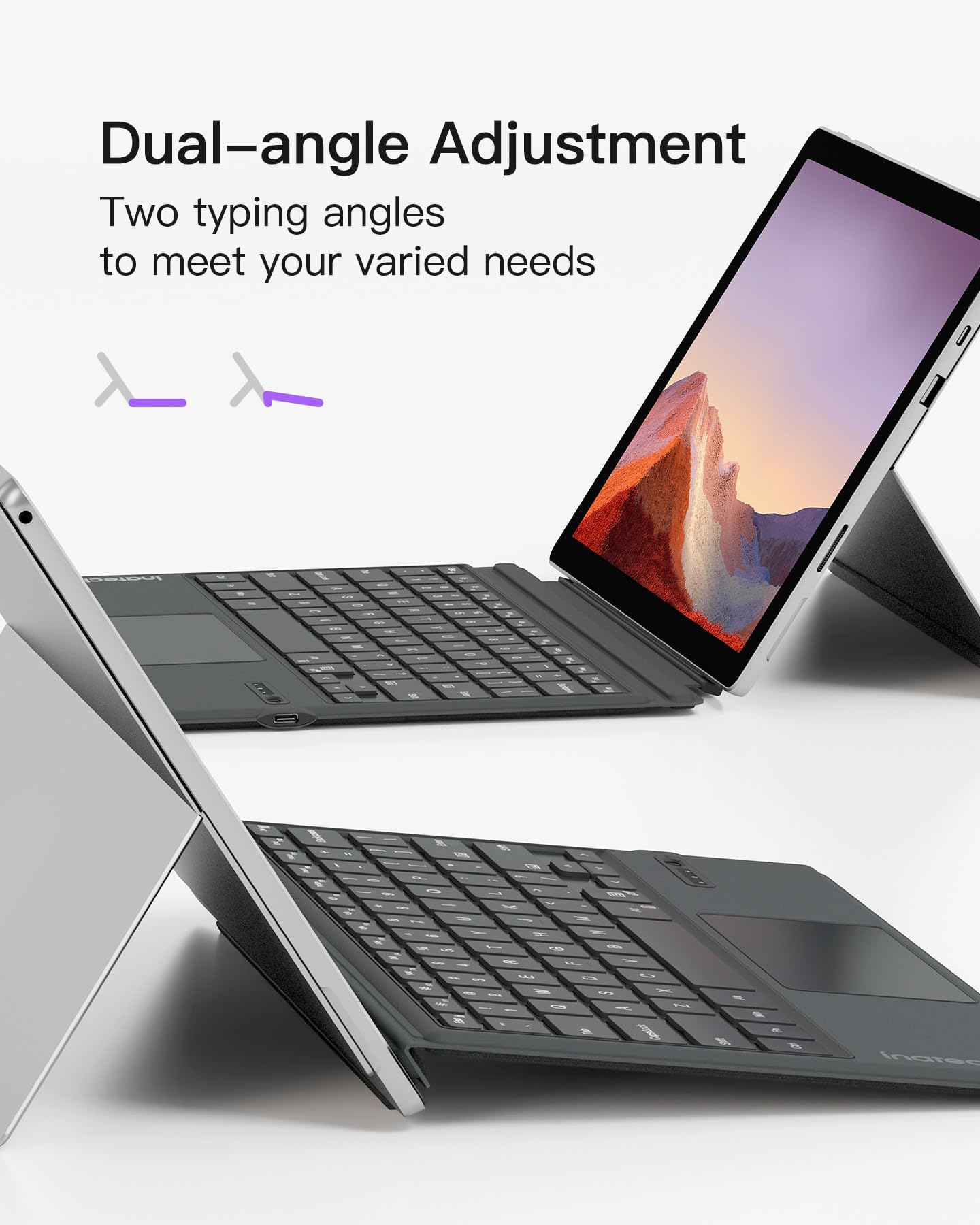 Foto 7 pulgar | Teclado Inateck Surface Pro 7 Con Panel Táctil Precision Bt 5.3 - Venta Internacional.