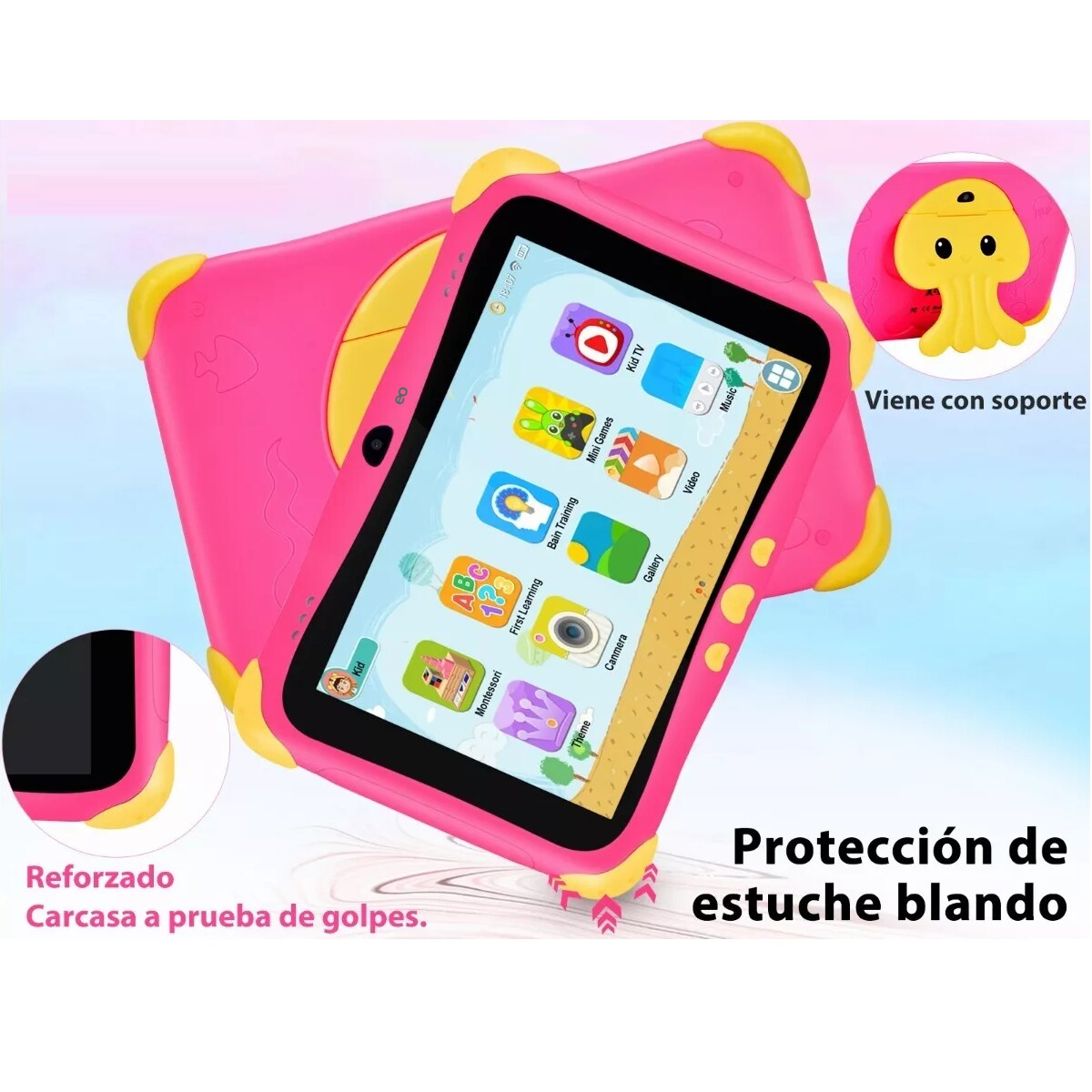 Foto 3 pulgar | Language Tablet Con Funda Niños 8hd 32gb 3gb Eo Safe Imports Esi-11233-1 Rosa