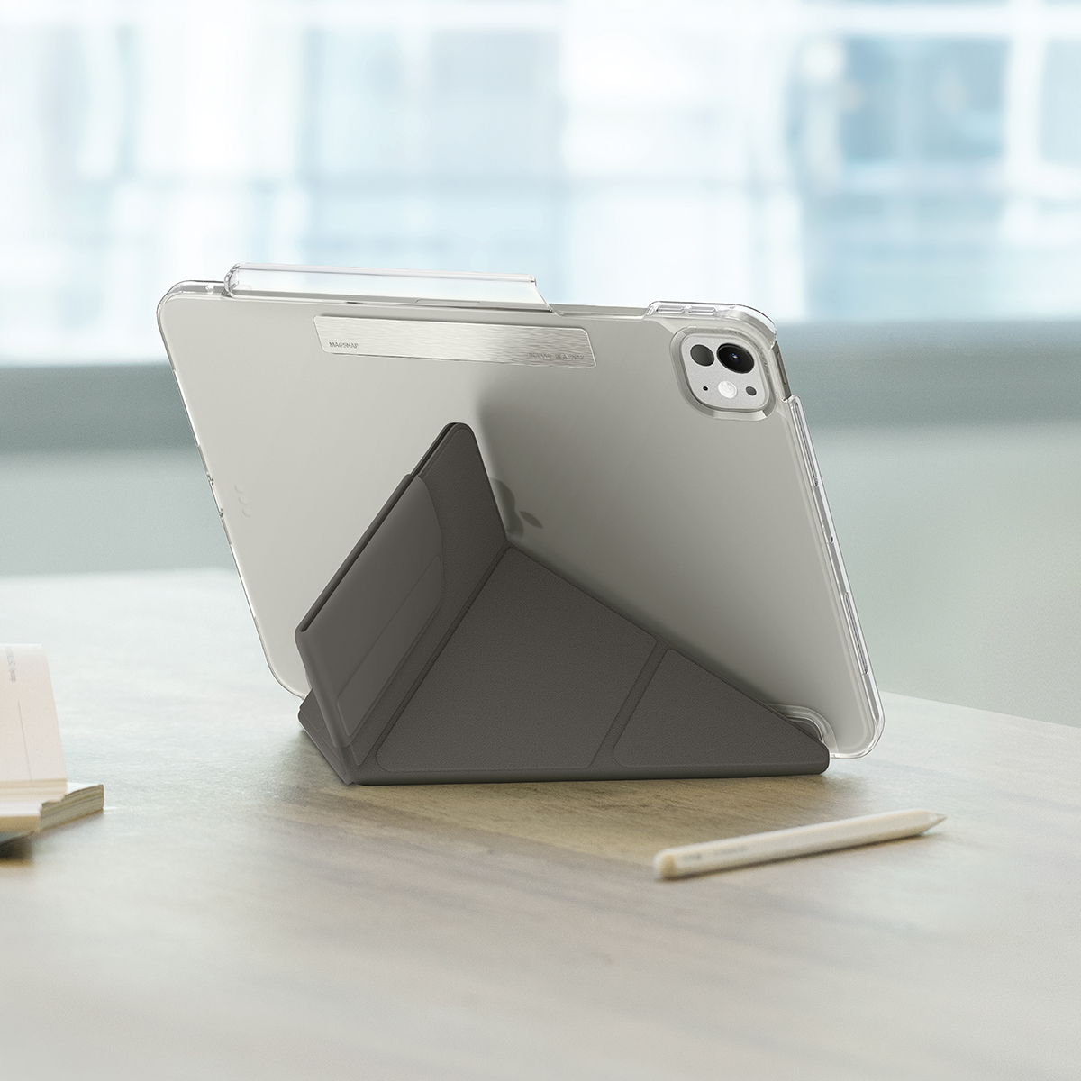 Foto 5 pulgar | Funda Para Ipad Pro 13'' ( 7ª Generación ) Gris Oscuro Camden Click De Uniq
