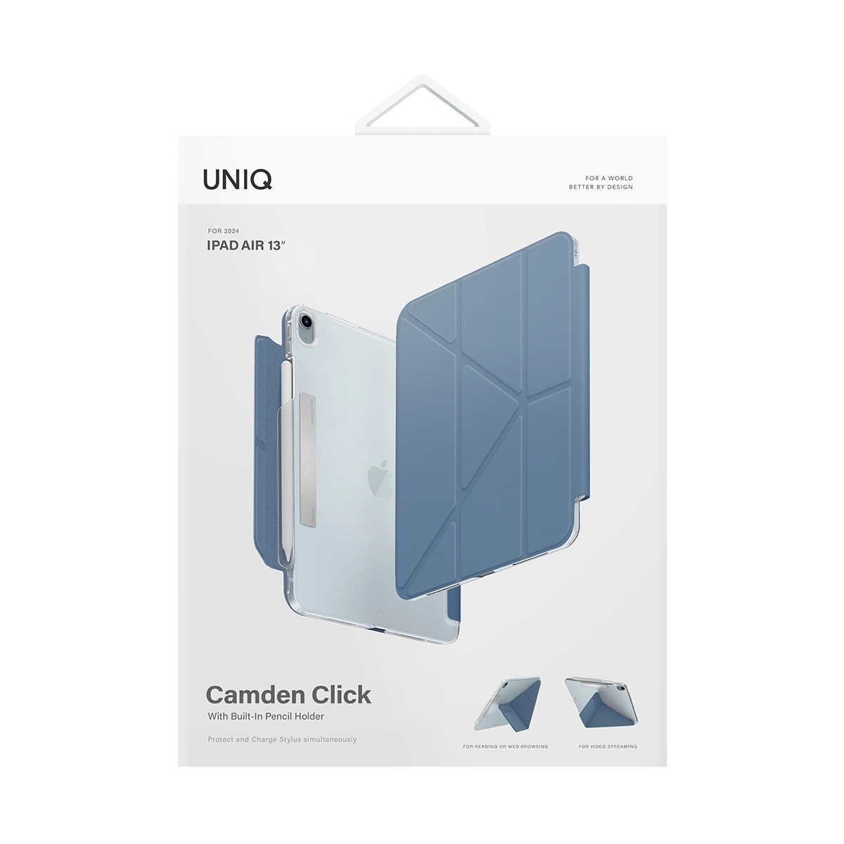 Foto 8 pulgar | Funda Para Ipad Air 13'' ( 1ª Generación ) Azul Piedra Camden Click De Uniq