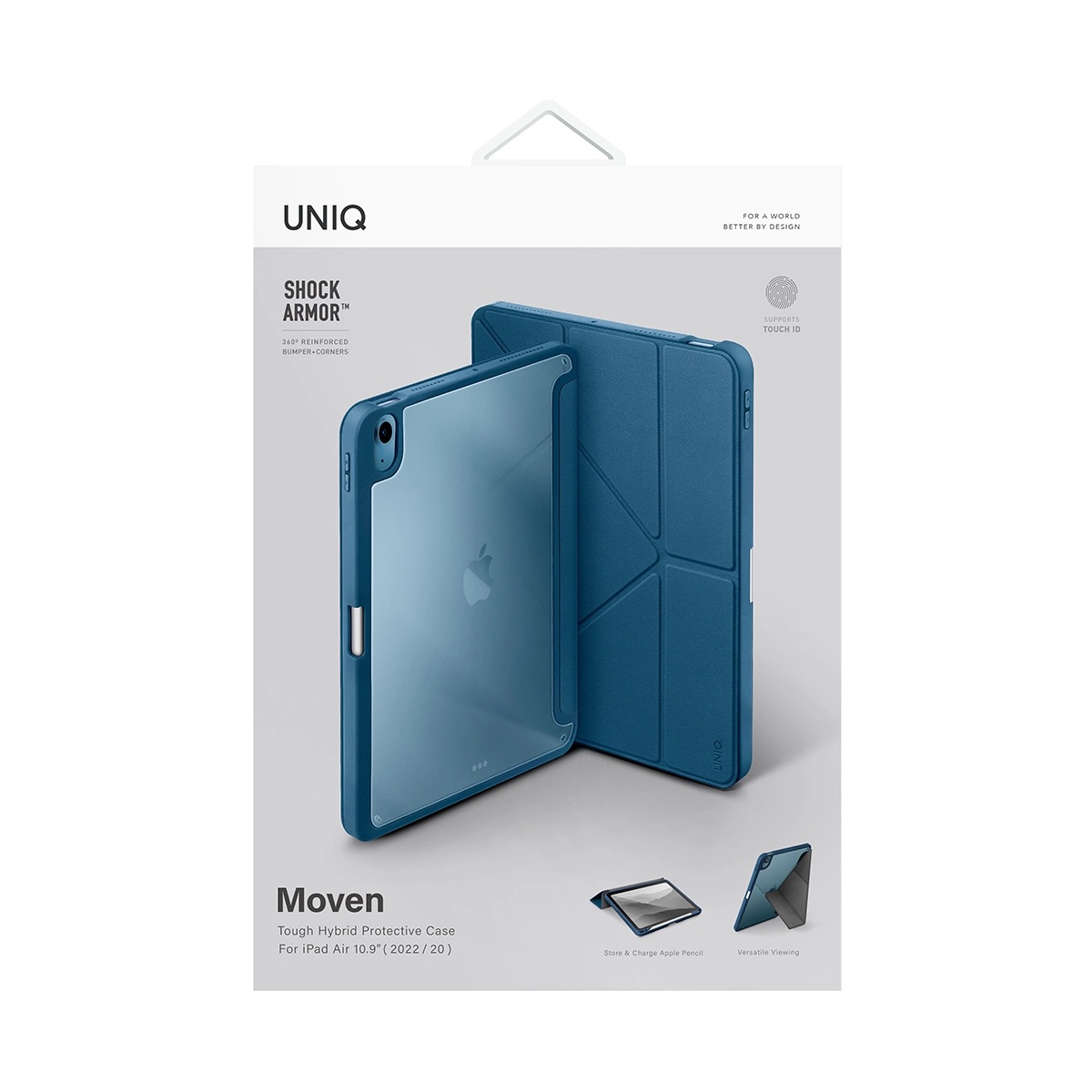 Foto 6 pulgar | Funda Para Ipad Air 11'' ( 6ª Generación ) | Ipad Air 10.9'' ( 5ª | 4ª Generación ) Azul Moven De Uniq