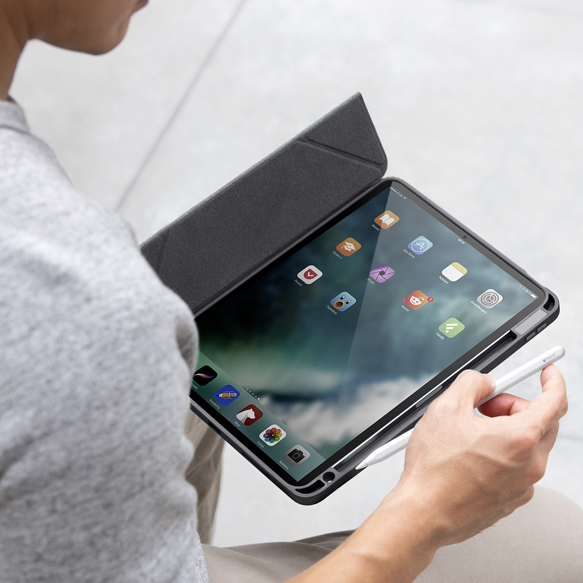 Foto 5 pulgar | Funda Para Ipad Air 11'' | 10.9'' ( 6ª | 5ª | 4ª Generación ) | Ipad Pro 11'' ( 4ª | 3ª Generación ) Azul P