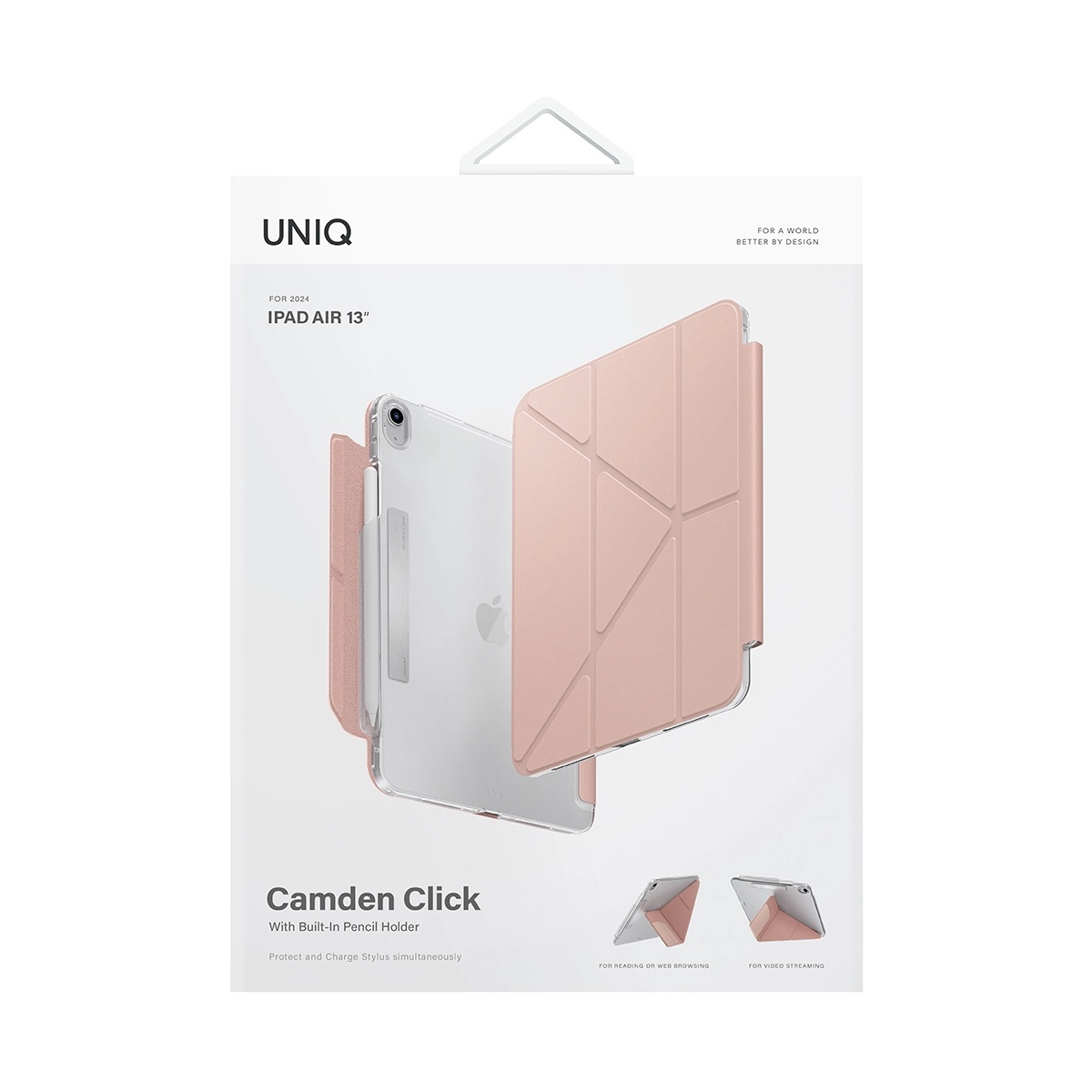 Foto 7 pulgar | Funda Para Ipad Air 13'' ( 1ª Generación ) Rosa Camden Click De Uniq