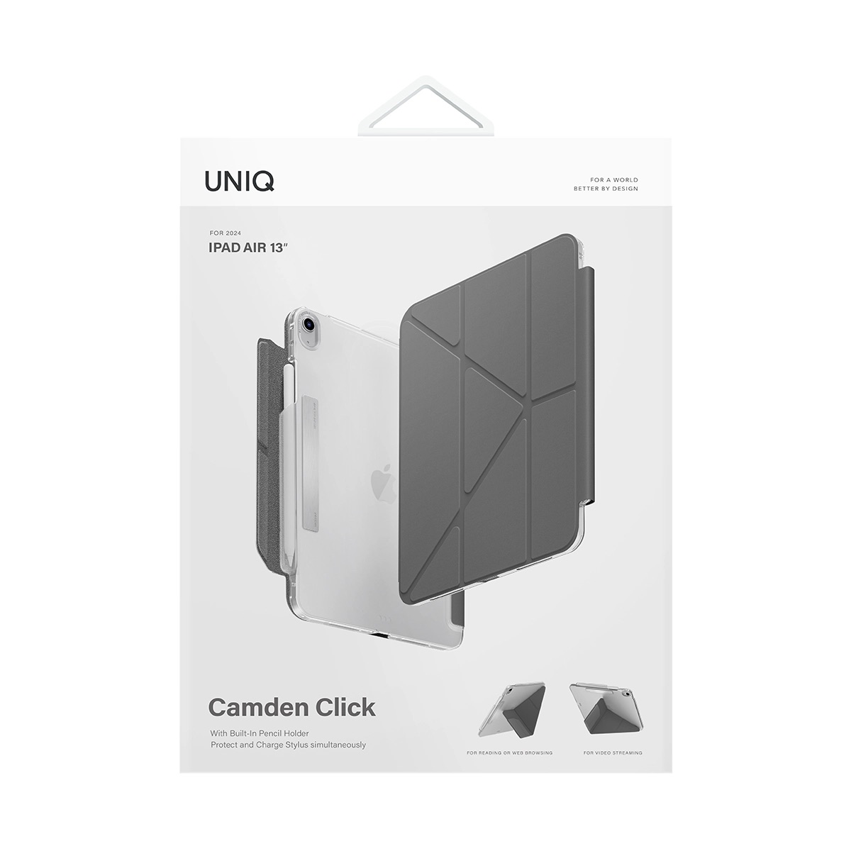 Foto 8 pulgar | Funda Para Ipad Air 13'' ( 1ª Generación ) Gris Oscuro Camden Click De Uniq