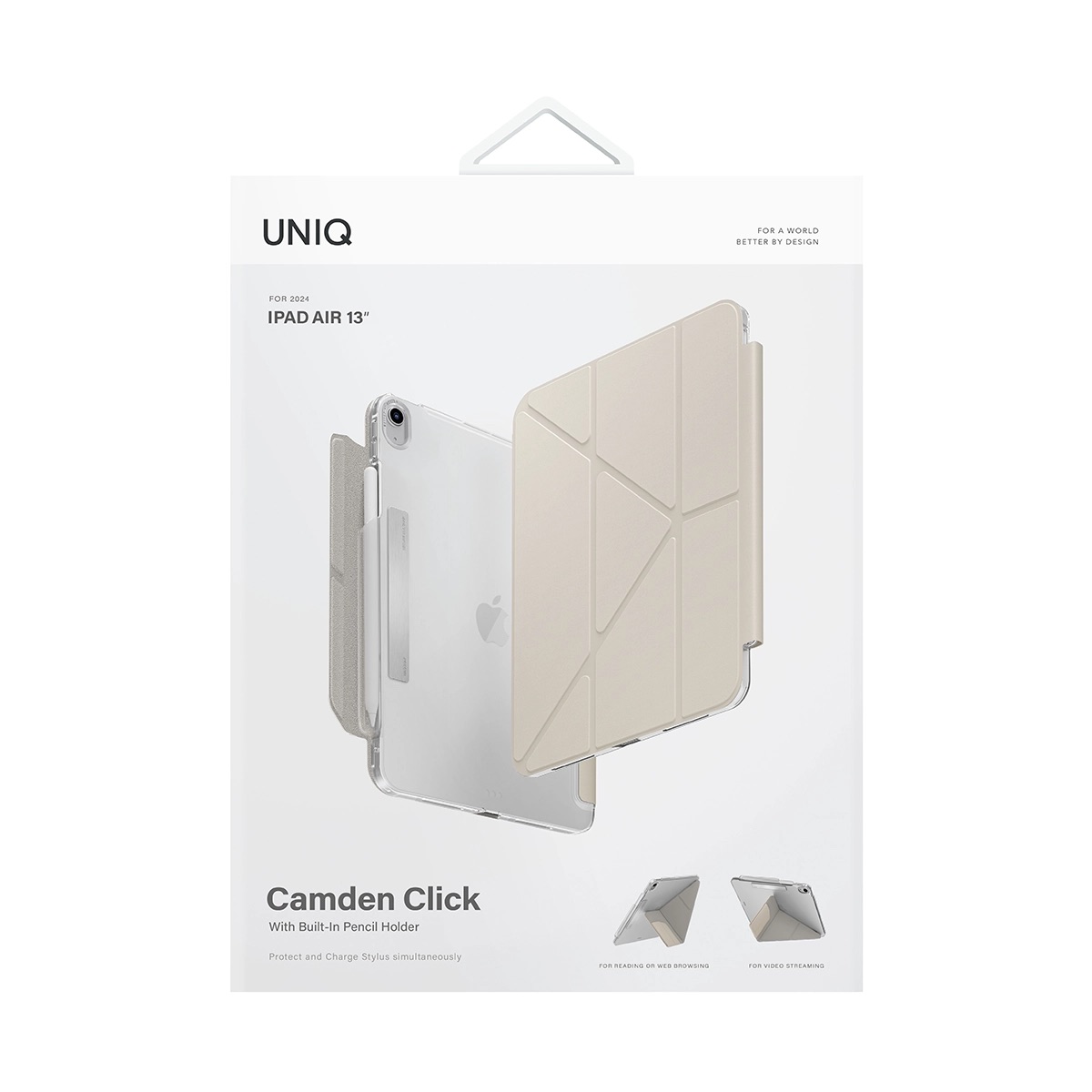 Foto 8 pulgar | Funda Para Ipad Air 13'' ( 1ª Generación ) Marfil Camden Click De Uniq