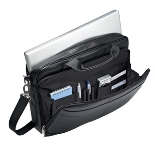 Foto 3 | Maletín Samsonite Leather Slim Black de 16 Pulgadas - Venta Internacional