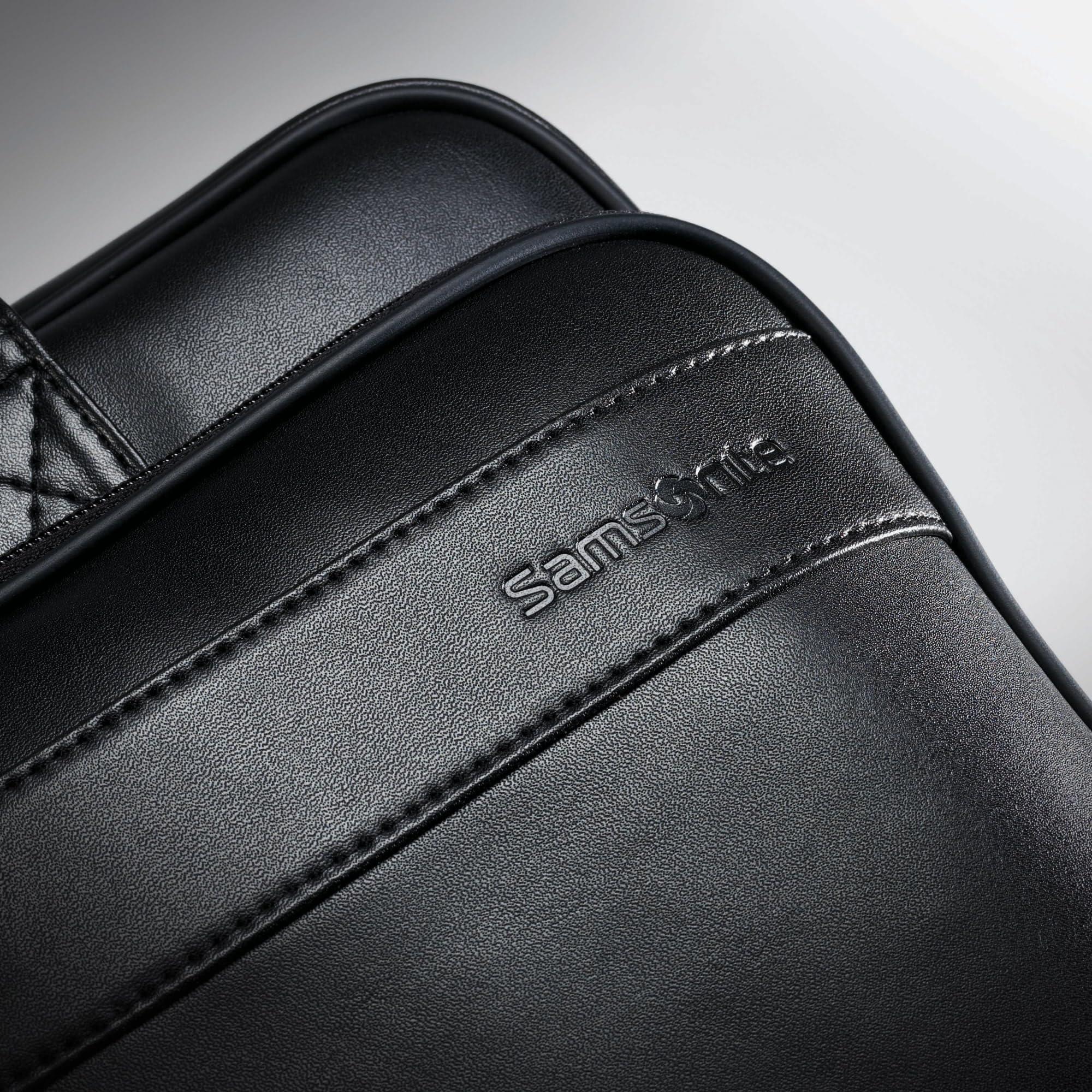 Foto 6 pulgar | Maletín Samsonite Leather Slim Black de 16 Pulgadas - Venta Internacional