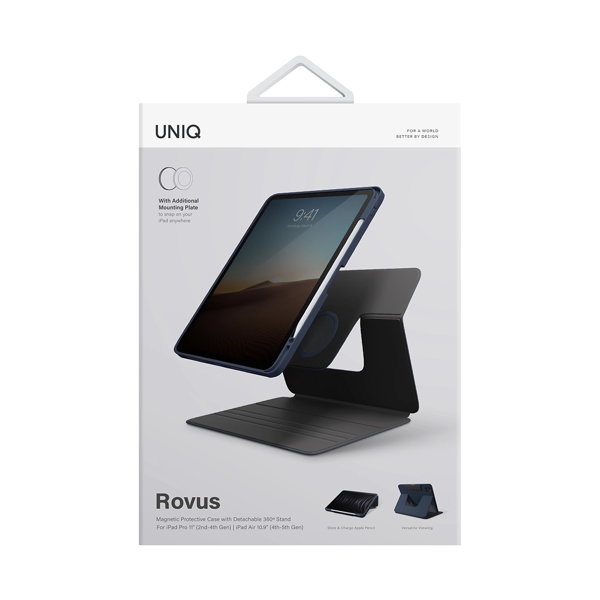 Foto 7 pulgar | Funda para iPad Air 11''  10.9'' y iPad Pro 11'' UNIQ Azul