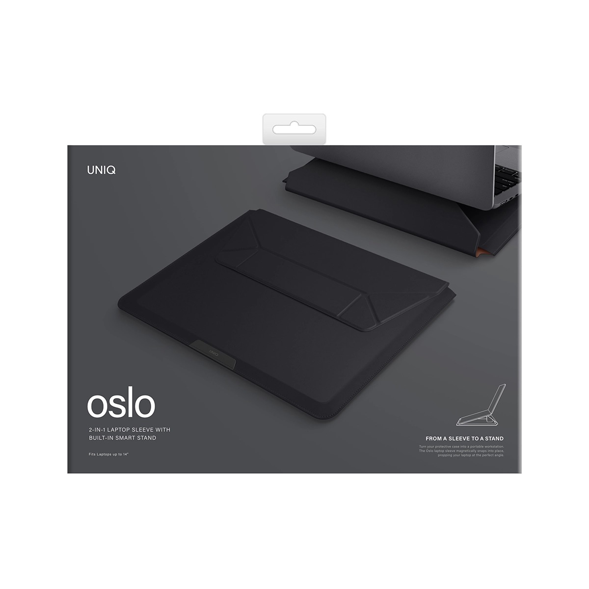 Foto 4 pulgar | Funda Oslo para MacBook hasta 14'' en Piel Sintética con Soporte Ergonómico