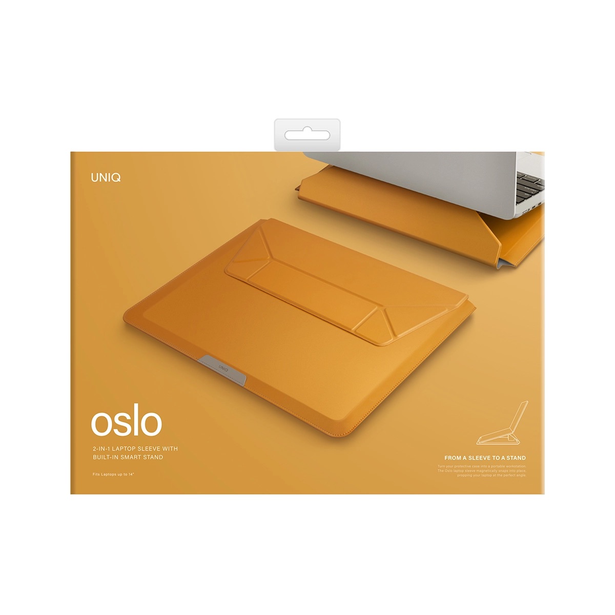 Foto 4 pulgar | Funda Oslo para MacBook hasta 14'' en Piel Sintética con Soporte Ergonómico