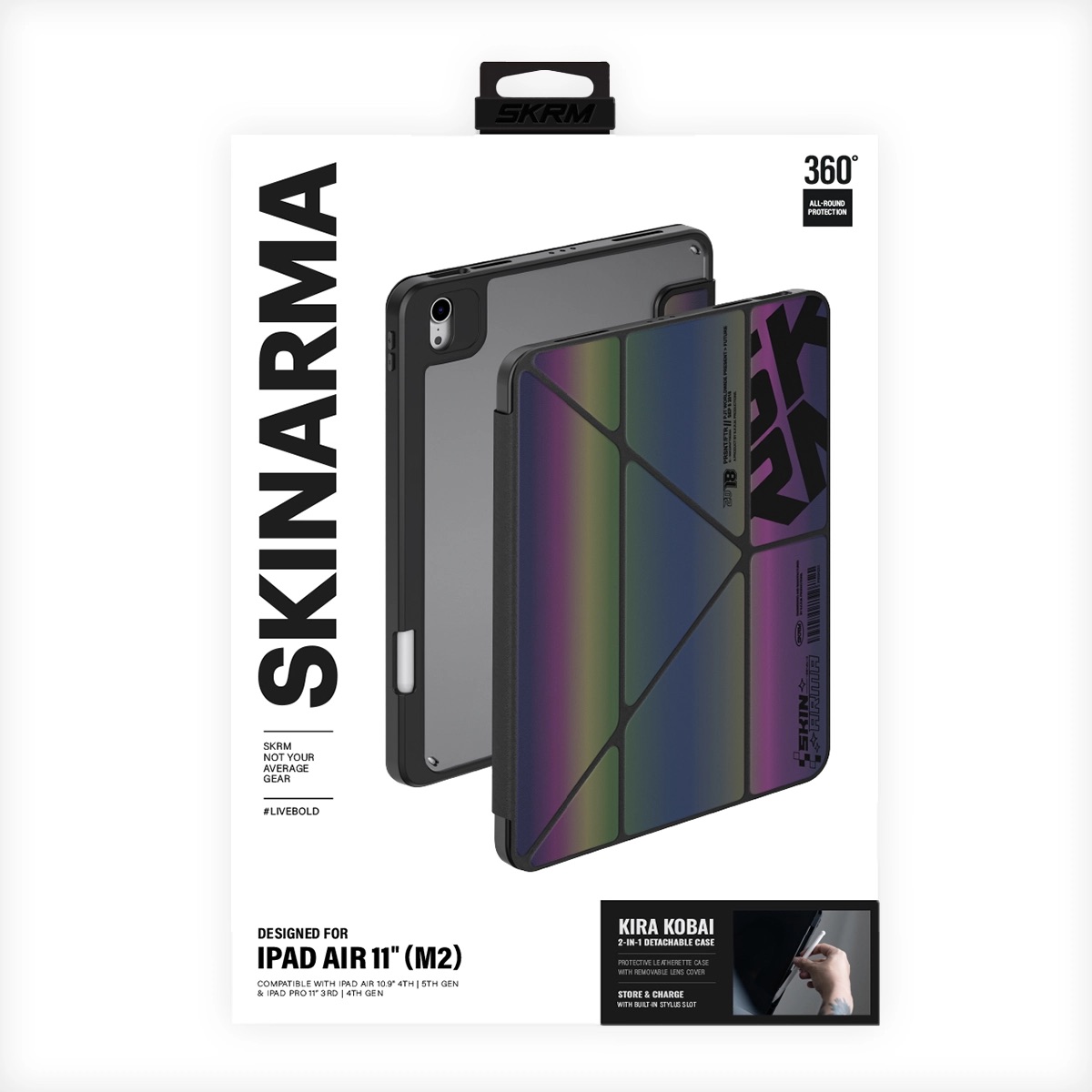 Foto 6 pulgar | Funda Skinarma Kira Kobai Tornasol para iPad Air 11'' | 10.9'' (6a | 5a | 4a Gen) | iPad Pro 11'' (4a | 3a Gen)